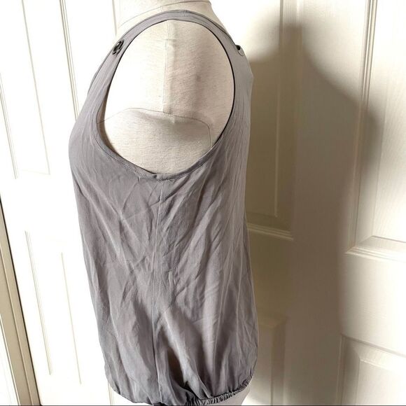Bebe embellished grey  bib bubble tank  XXS - Picture 3 of 14